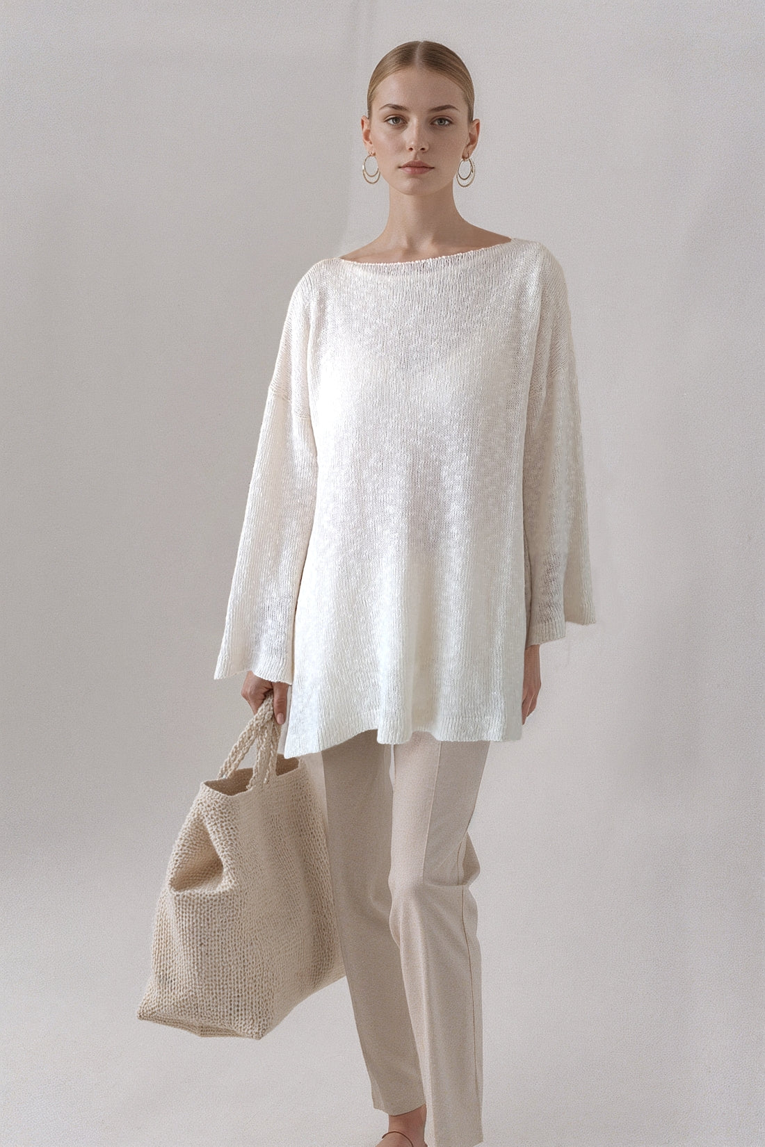 Raw Natural Tunic – Cotton and Cashmere
