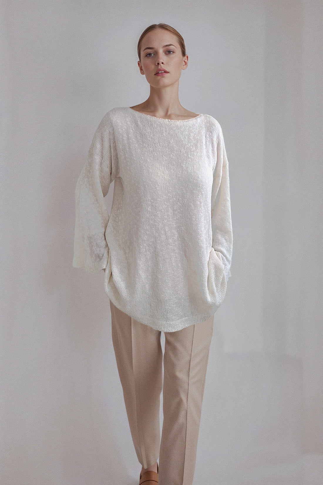 Raw Natural Tunic – Cotton and Cashmere