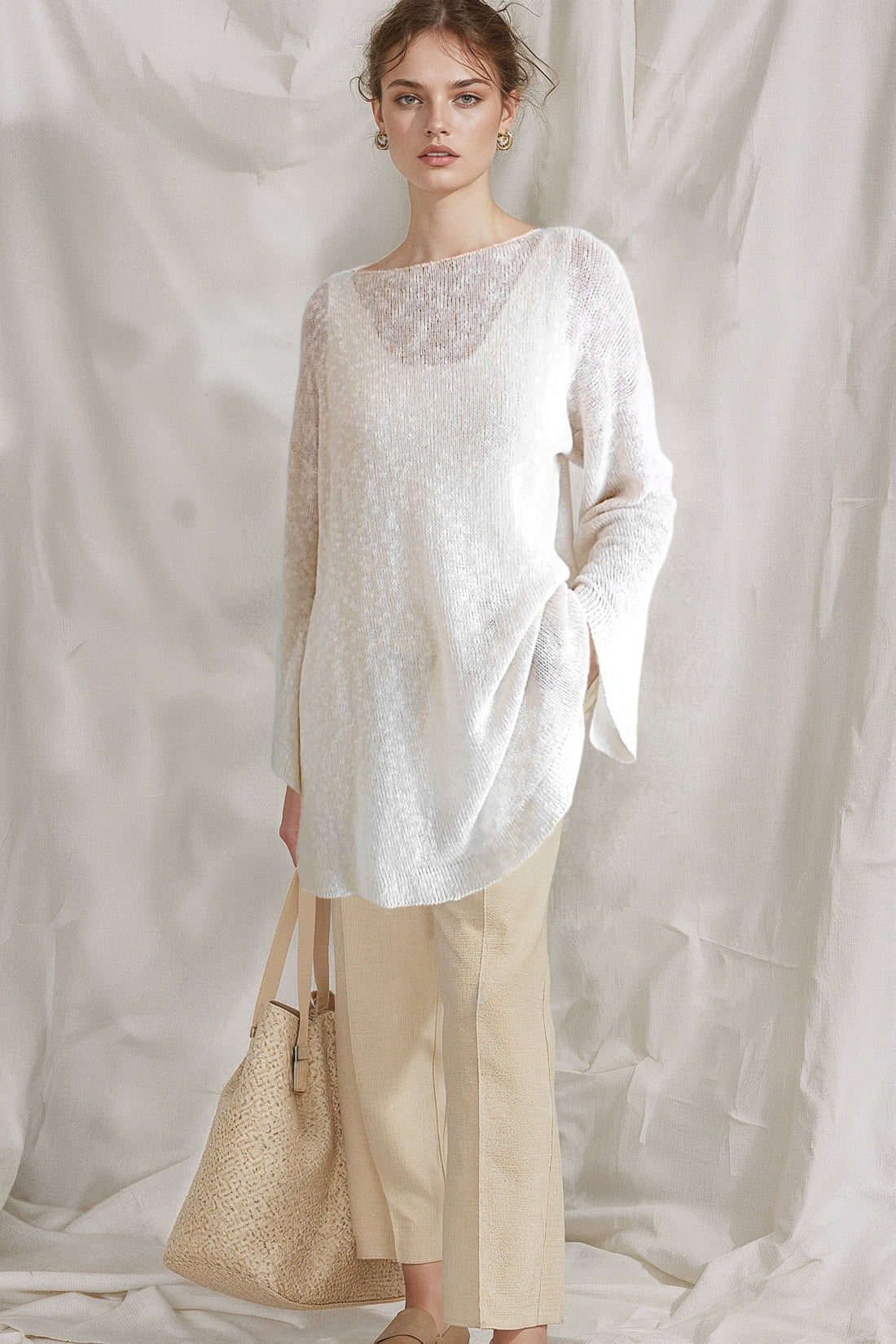 Raw Natural Tunic – Cotton and Cashmere