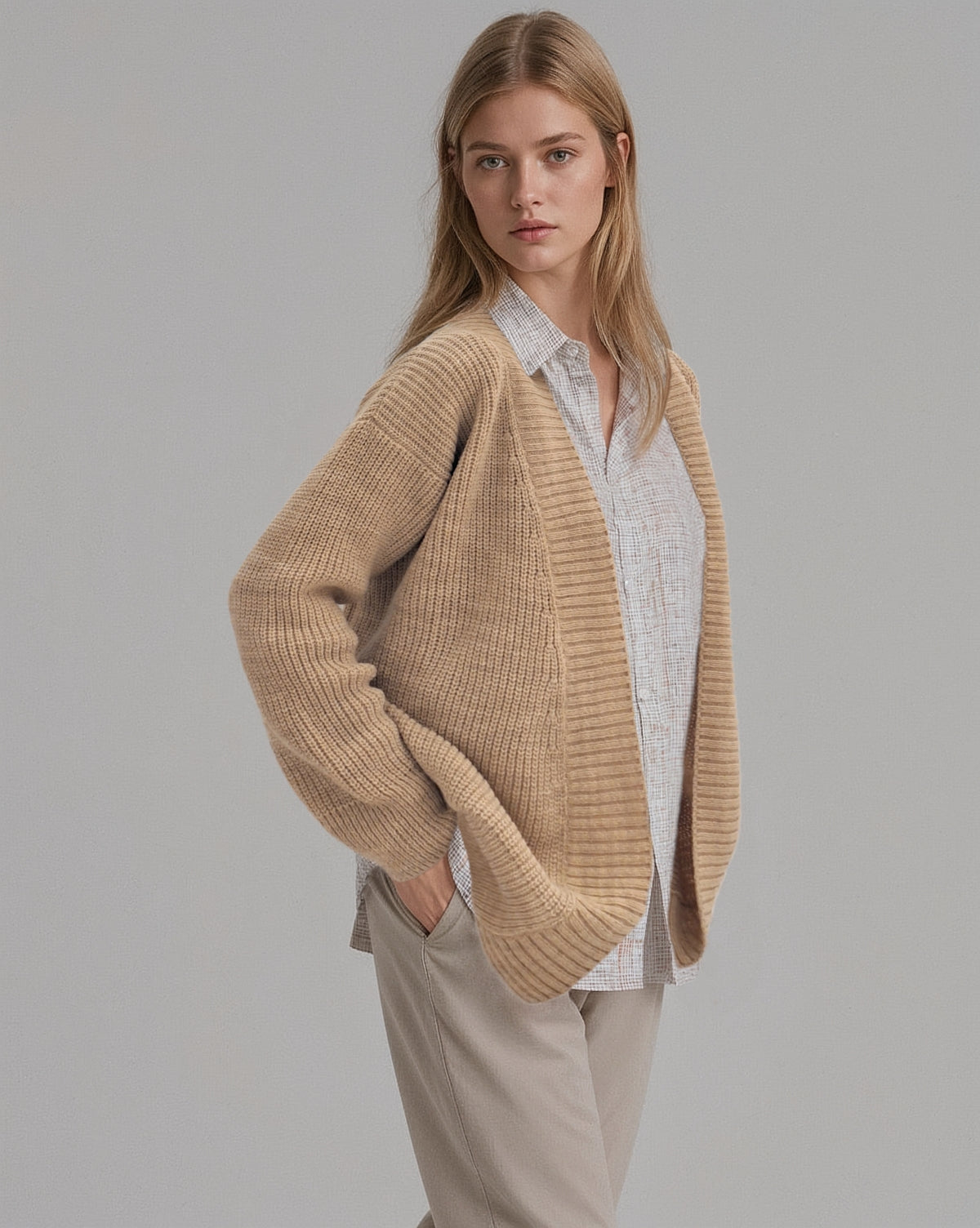 Brio Cardigan Natural Beige