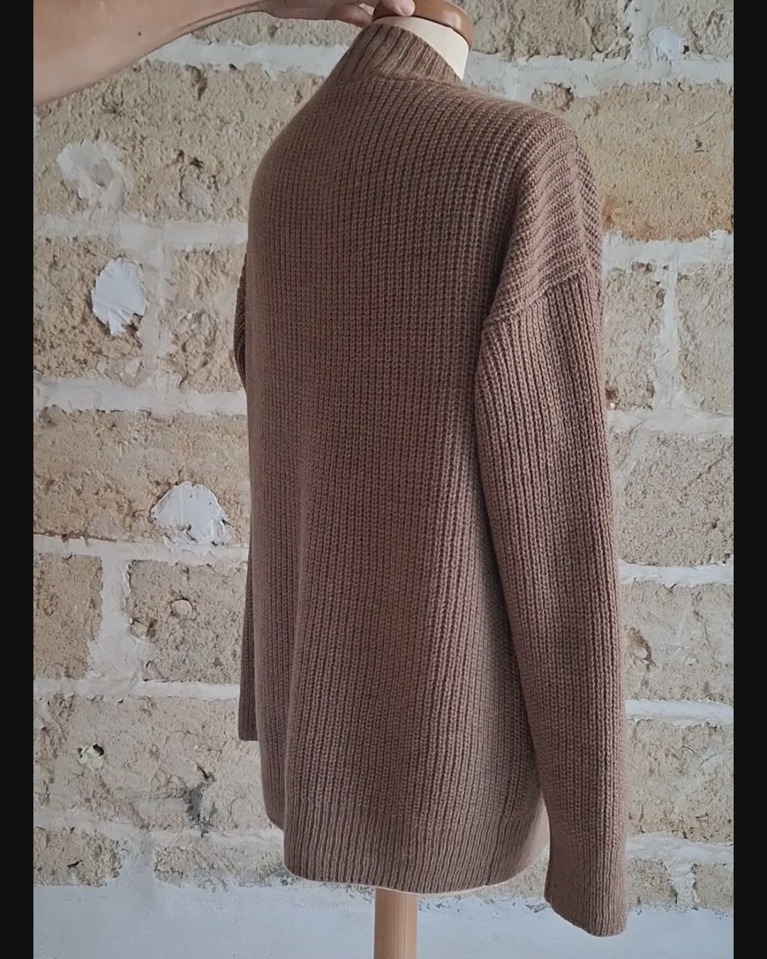 Brio Cardigan Natural Brown